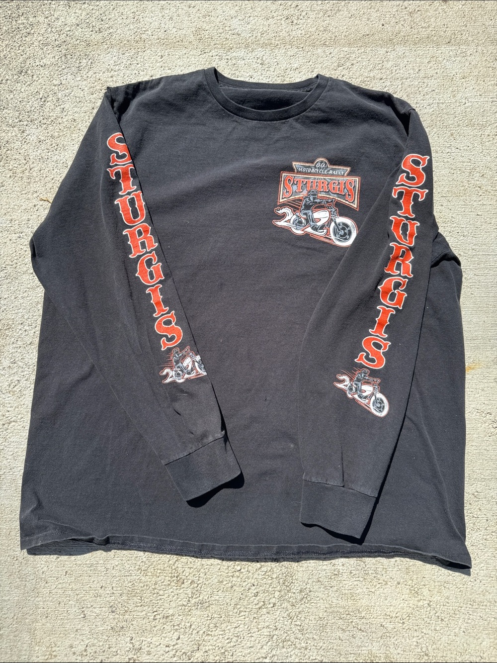 Black 2020 Sturgis Long-Sleeve Motorcycle Graphic Tee
